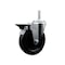 Service Caster 5 Inch Soft Rubber Wheel Swivel 34 Inch Threaded Stem Caster with Brake SCC SCC-TS20S514-SRS-PLB-34212 - alternate 1